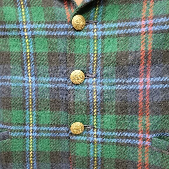Vintage Sakowitz Elegant Heir Wool Plaid Lined Children's Suit Jacket Blazer - Picture 4 of 15